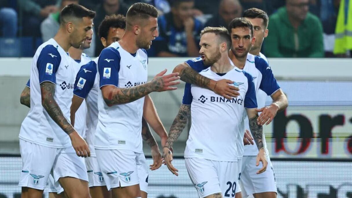 Les joueurs de la Lazio Rome.