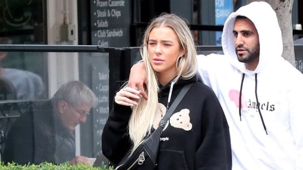 Riyad Mahrez avec sa nouvelle petite amie Taylor Ward.