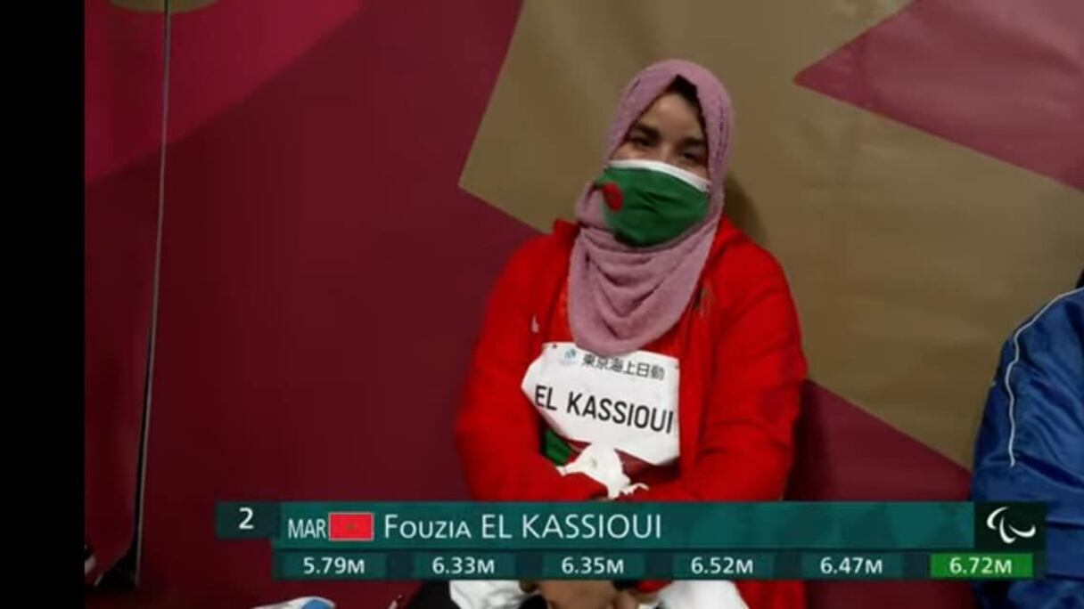 Fouzia El Kassioui aux Jeux de Tokyo.