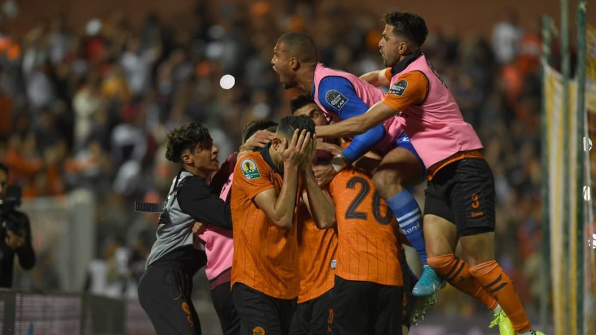 La joie des joueurs de la Renaissance sportive de Berkane.