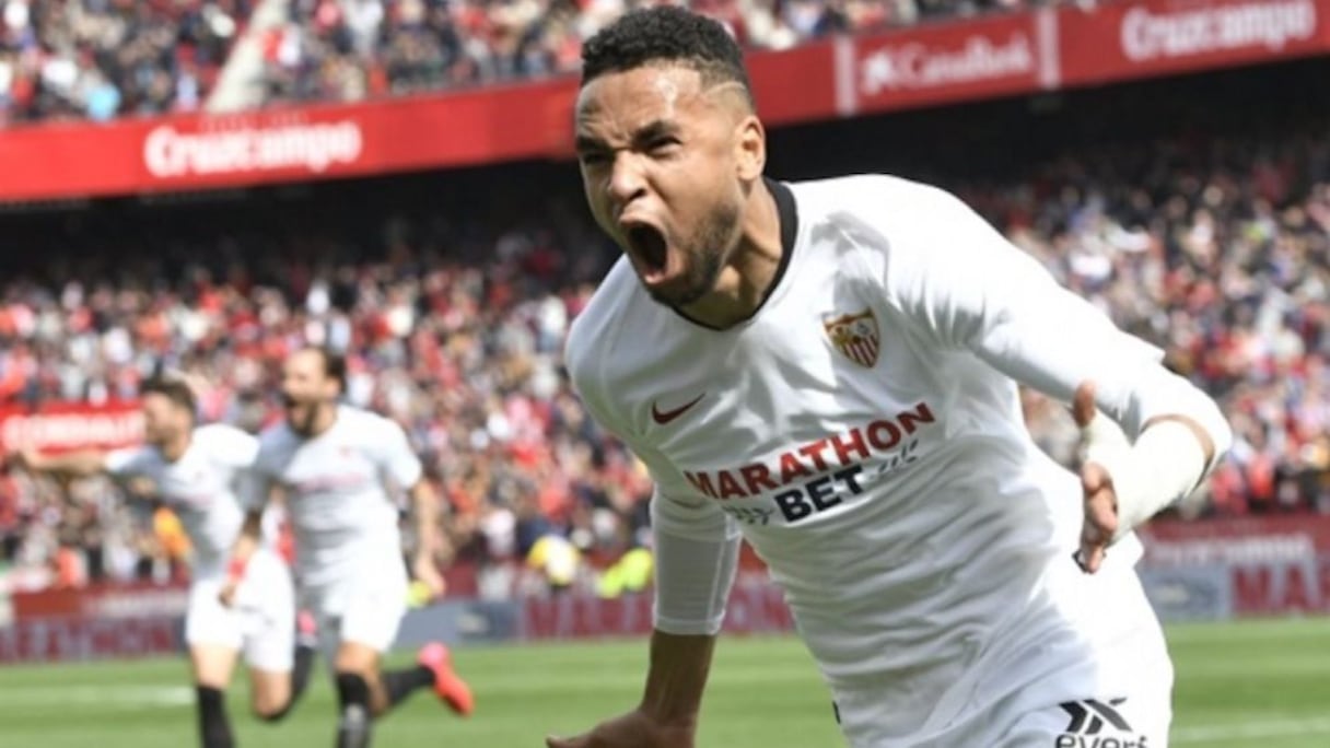 Youssef En-Nesyri, international marocain de Séville FC.