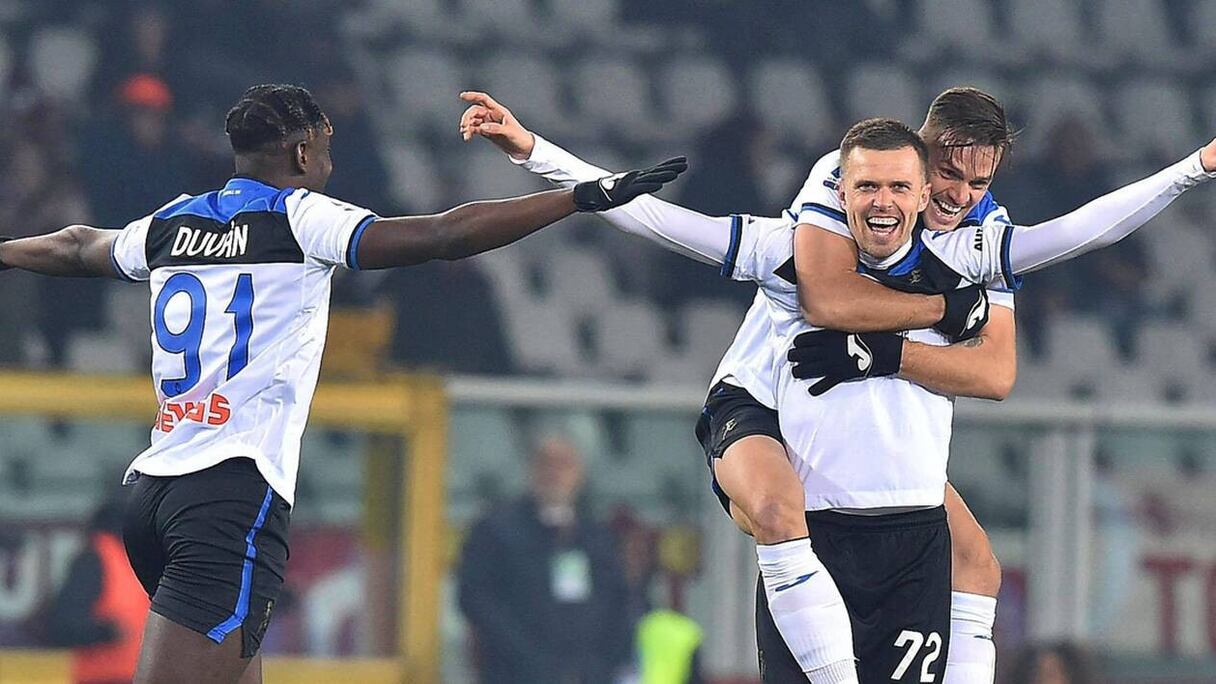 Les joueurs de l'Atalanta Bergame.