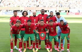 Le onze de départ des Lions de l'Atlas face au Brésil.