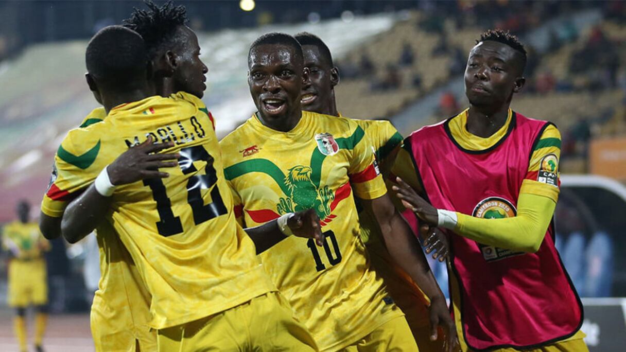 La joie des joueurs maliens qualifiés pour les barrages de la Coupe du monde 2022.