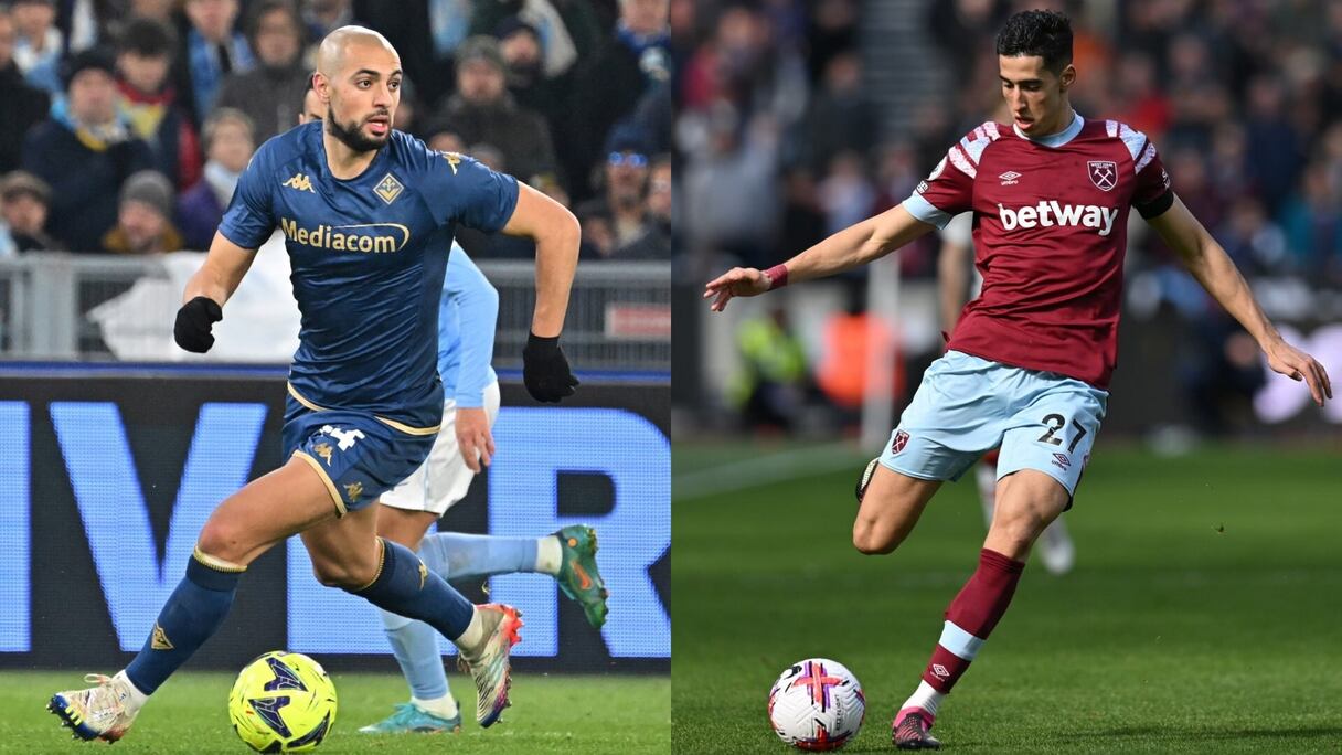 Sofyan Amrabat et Nayef Aguerd.