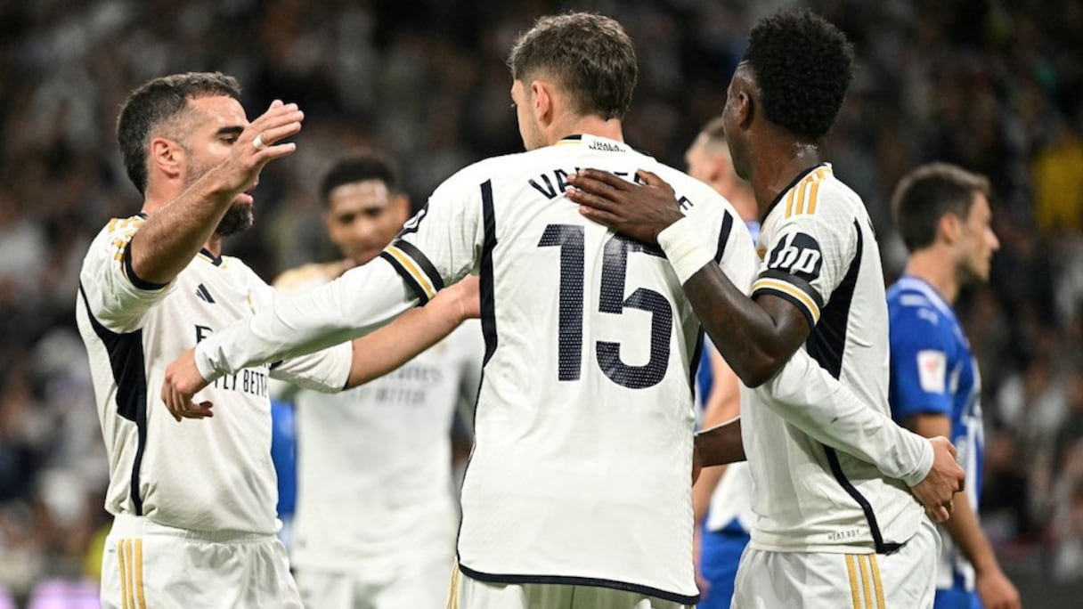 Les joueurs du Real Madrid.