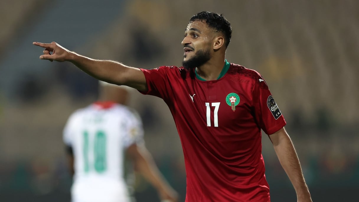 Sofiane Boufal contre le Ghana (CAN 2021), le lundi 10 janvier 2022.