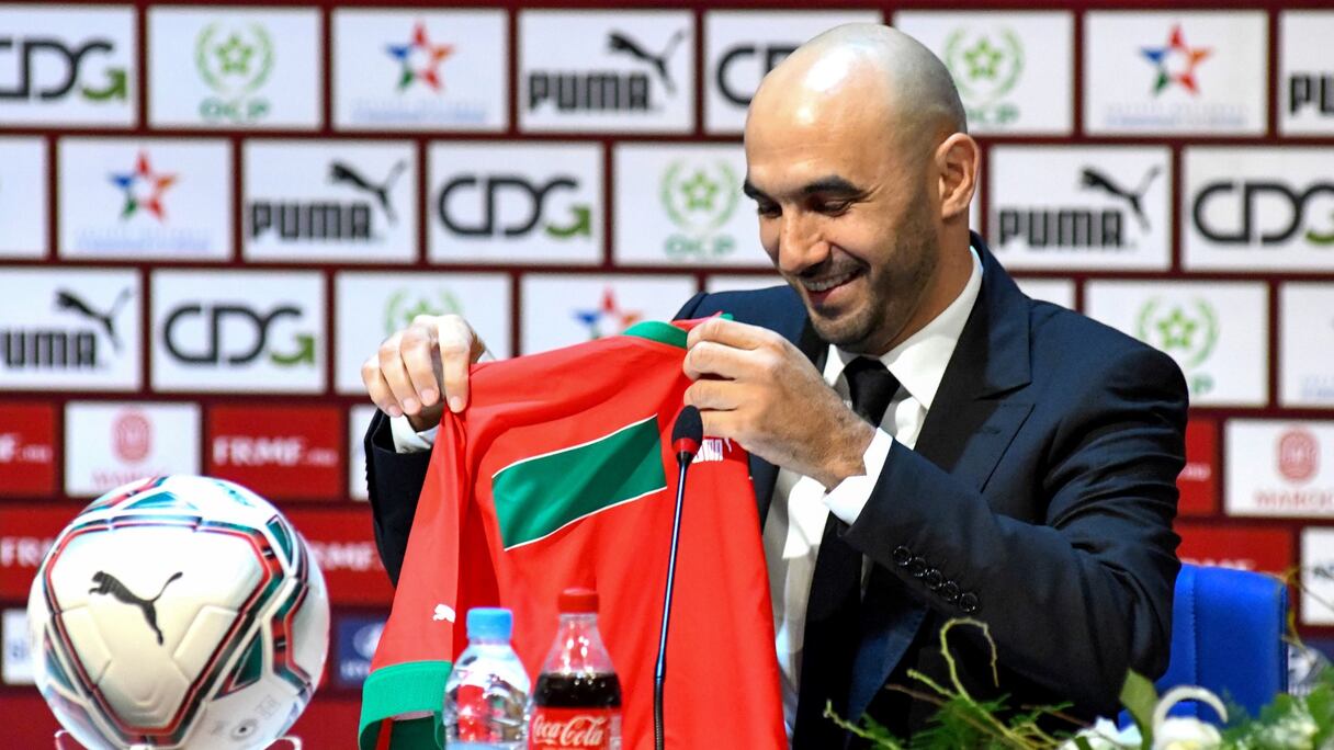 Walid Regragui, sélectionneur des Lions de l'Atlas.