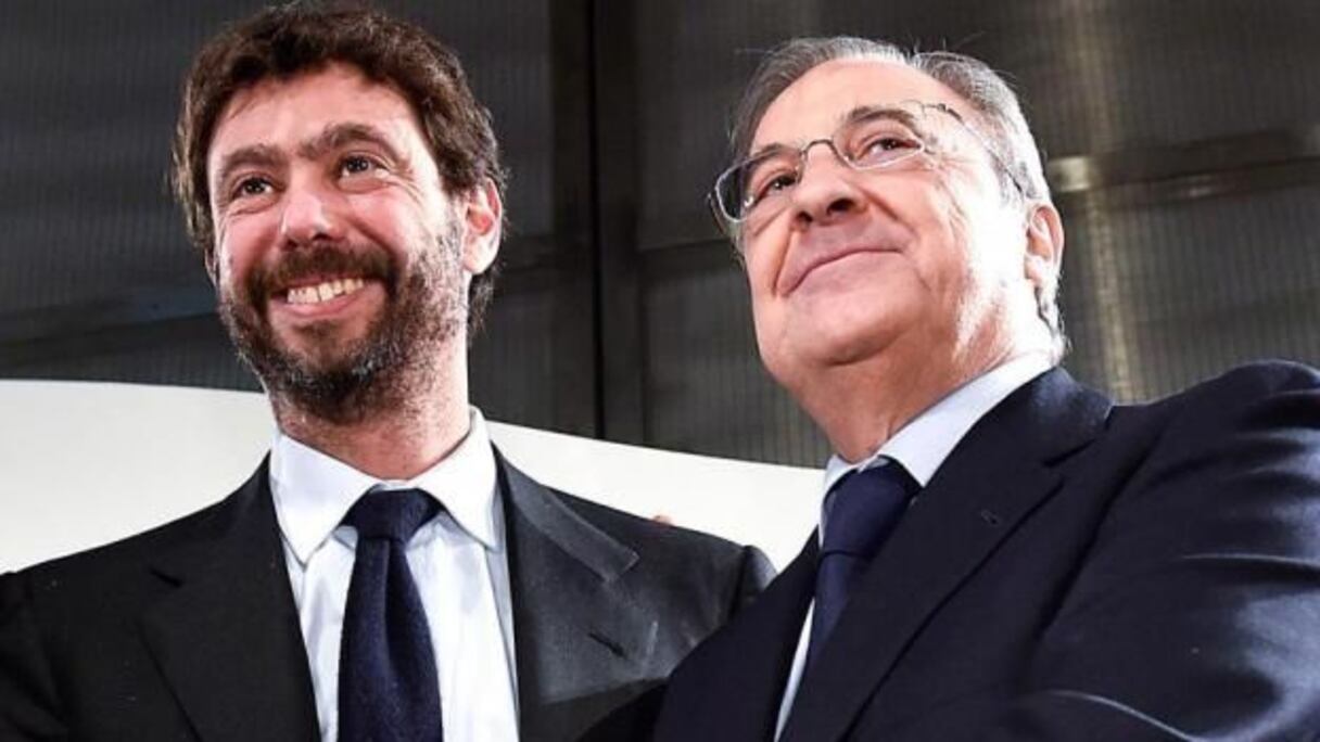 Florentino Pérez et Andrea Agnelli.