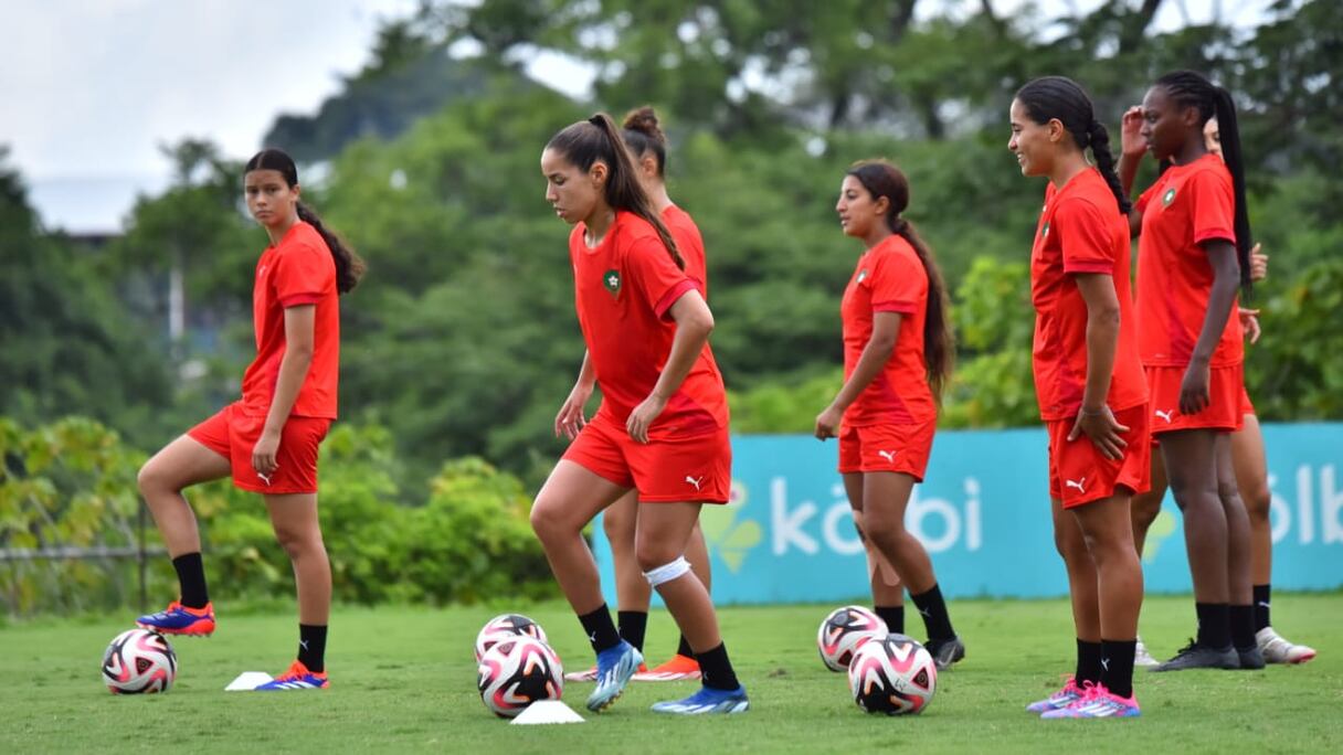 Lioncelles de l'Atlas U20 à l'entrainement