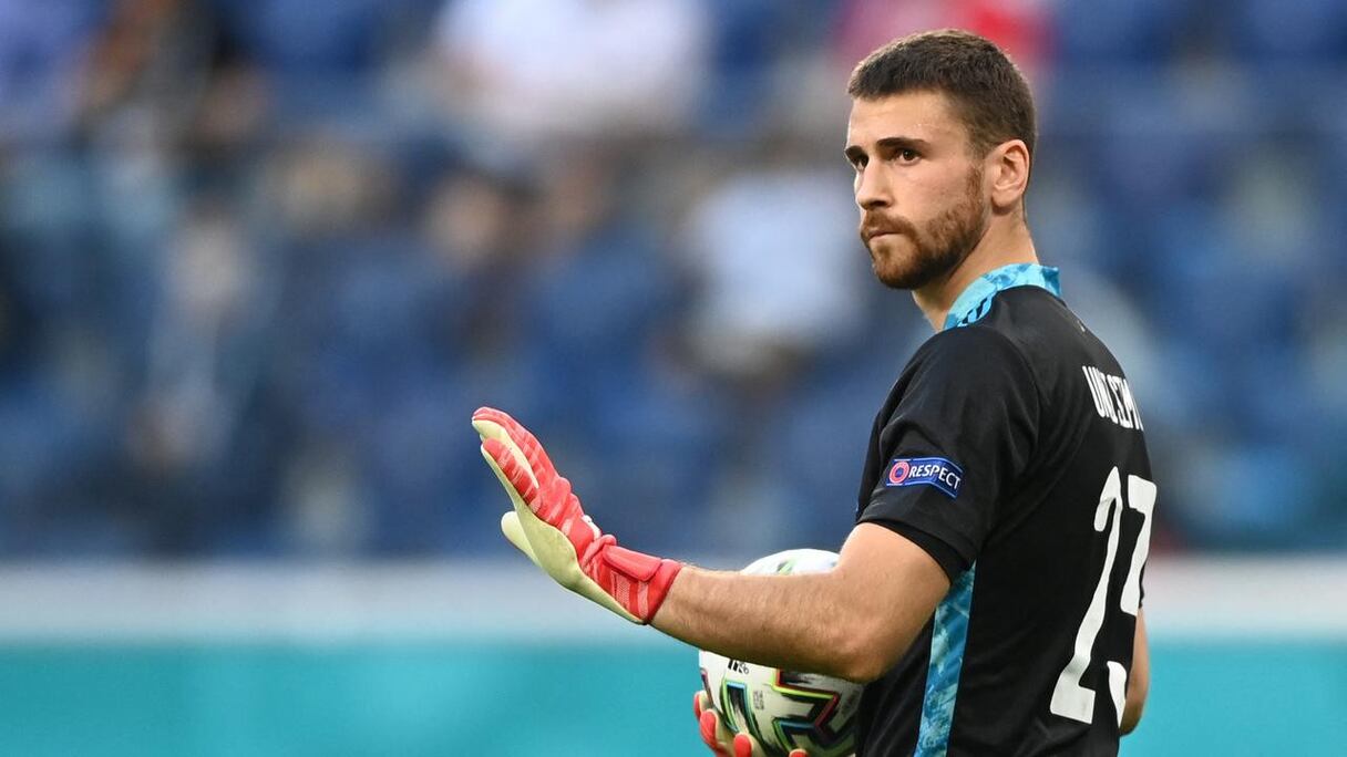 Unai Simon, gardien de but espagnol.