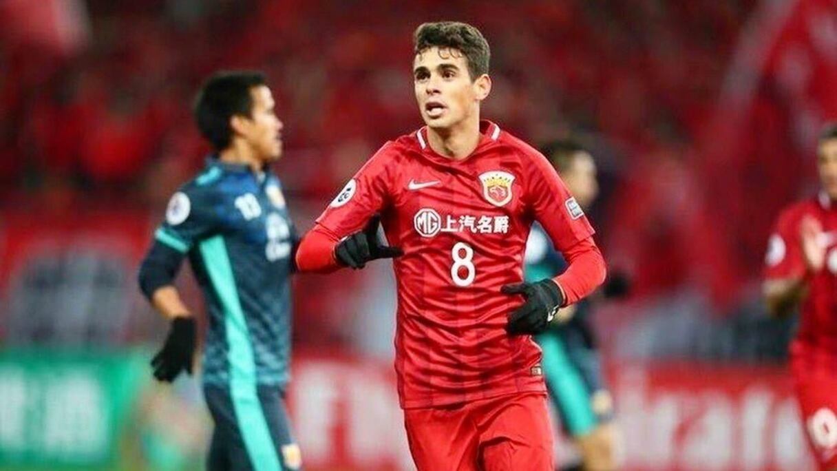 17- Oscar- Shanghai SIPG (Brésil): 22,2 millions d’euros