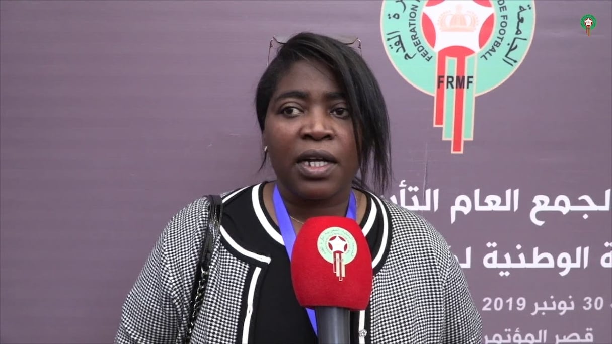 Khadija Illa, présidente de la Ligue nationale de football féminin (LNFF).