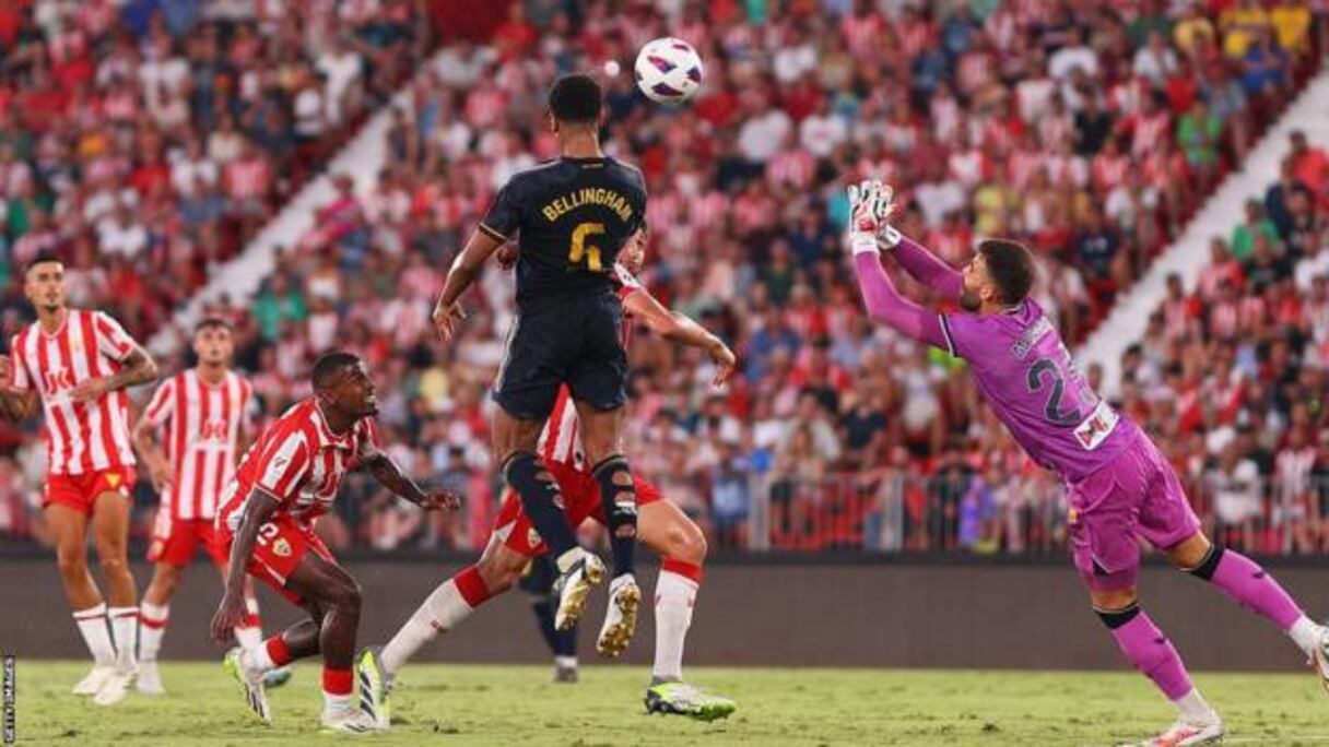 Jude Bellingham, la nouvelle star du Real Madrid. Ici contre Almeria.