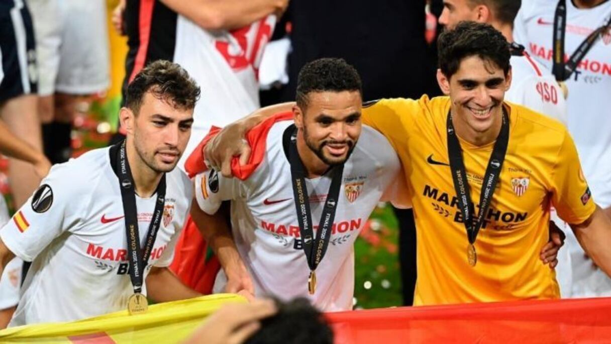 Yassine Bounou, Youssef En-Nesyri et Munir El Haddadi, le trio gagnant du FC Séville.