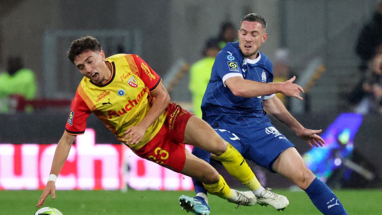 Neil El Aynaoui contre l'Olympique de Marseille, le dimanche 12 novembre 2023.