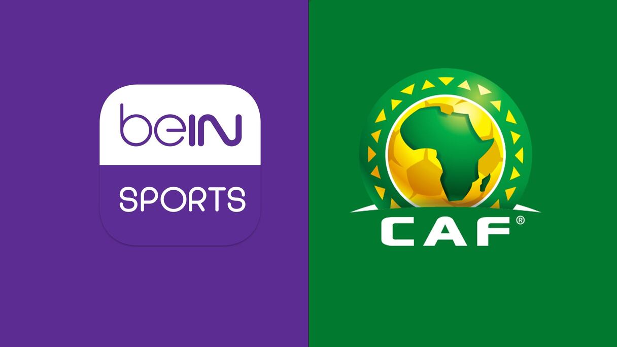 Les logos de la CAF et de beIN Sports