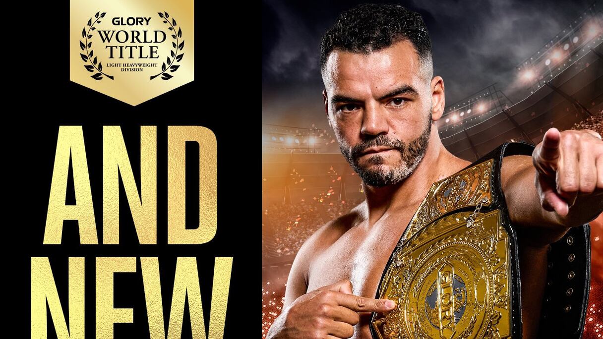 Le kickboxer marocain Tarik Khbabez, nouveau champion des poids lourds légers au Grand Prix Glory