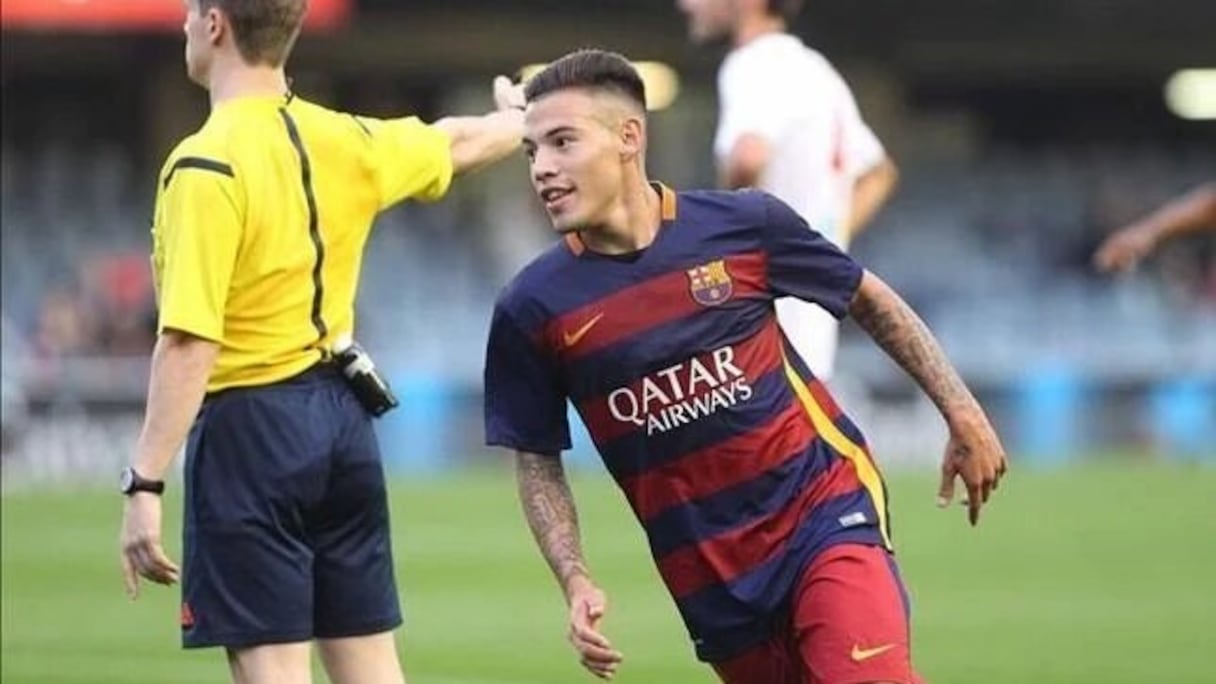 Maximiliano Rolon sous les couleurs du FC Barcelone.