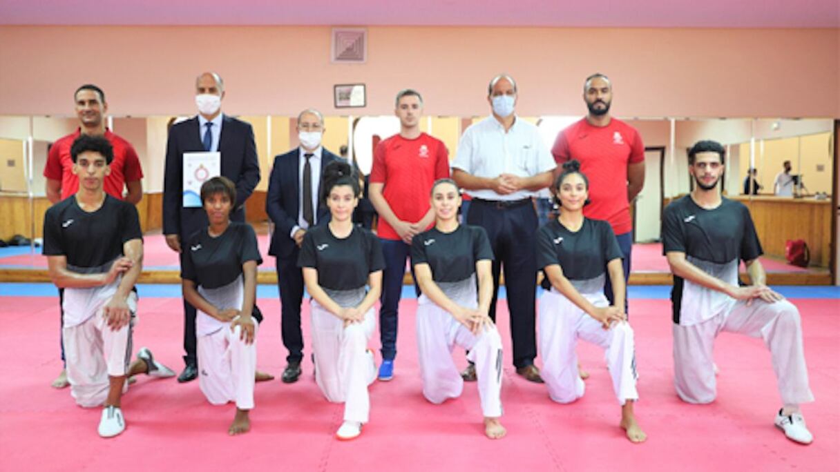 L'équipe nationale de taekwondo.