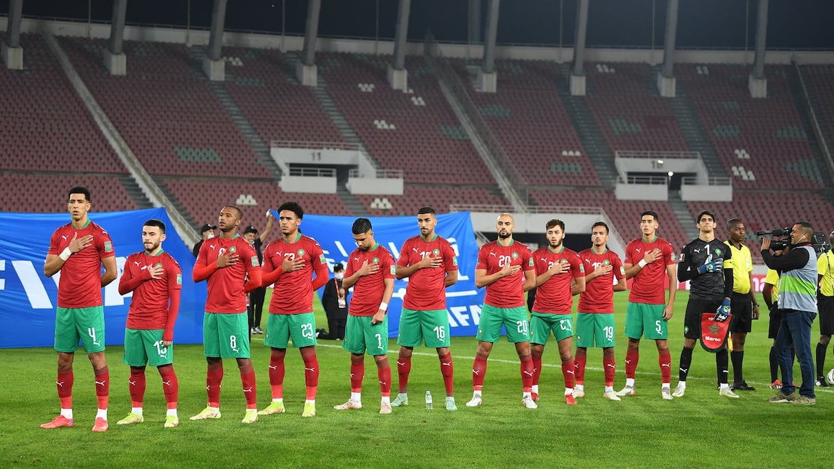 Les Lions de l'Atlas face à la Guinée, mardi 16 novembre.