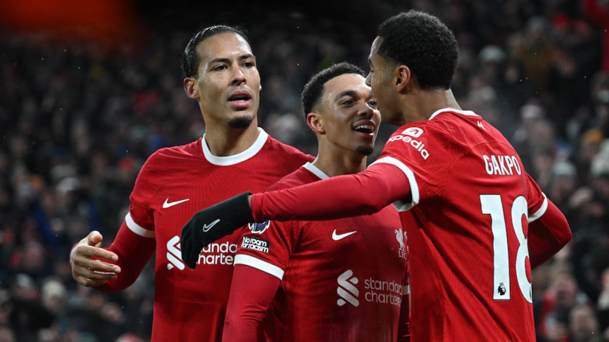 Des joueurs de Liverpool.