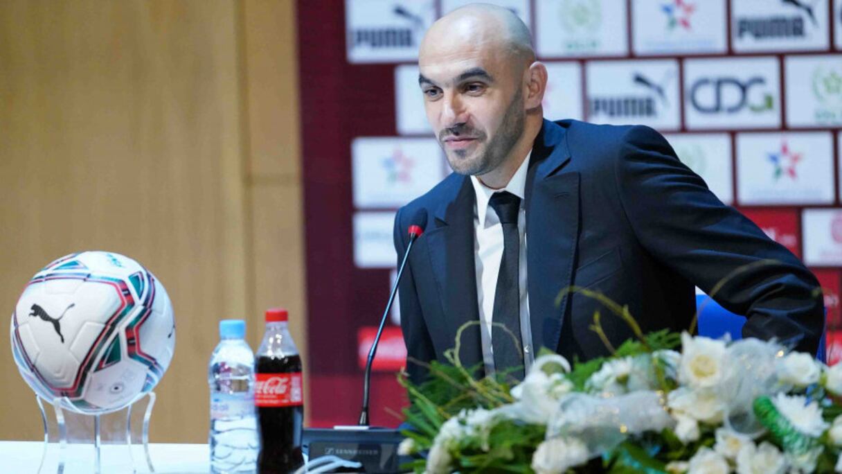 Walid Regragui, sélectionneur national.