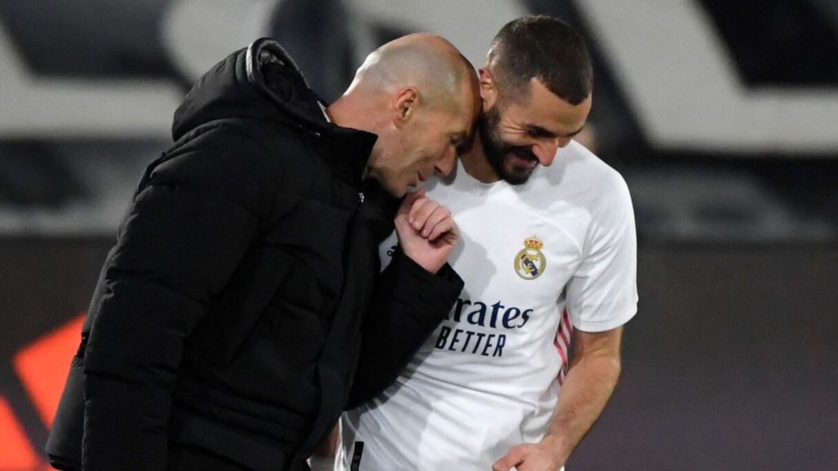 Zinedine Zidane et Karim Benzema.