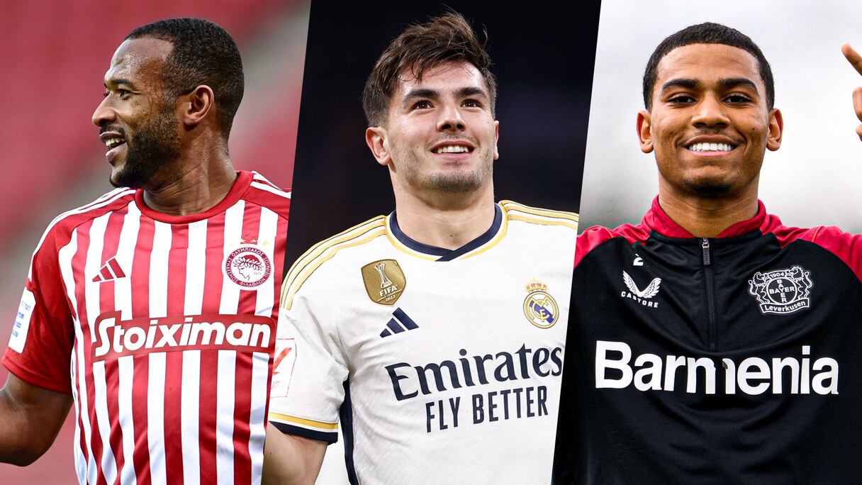 Ayoub El Kaabi, Brahim Diaz et Amine Adli.