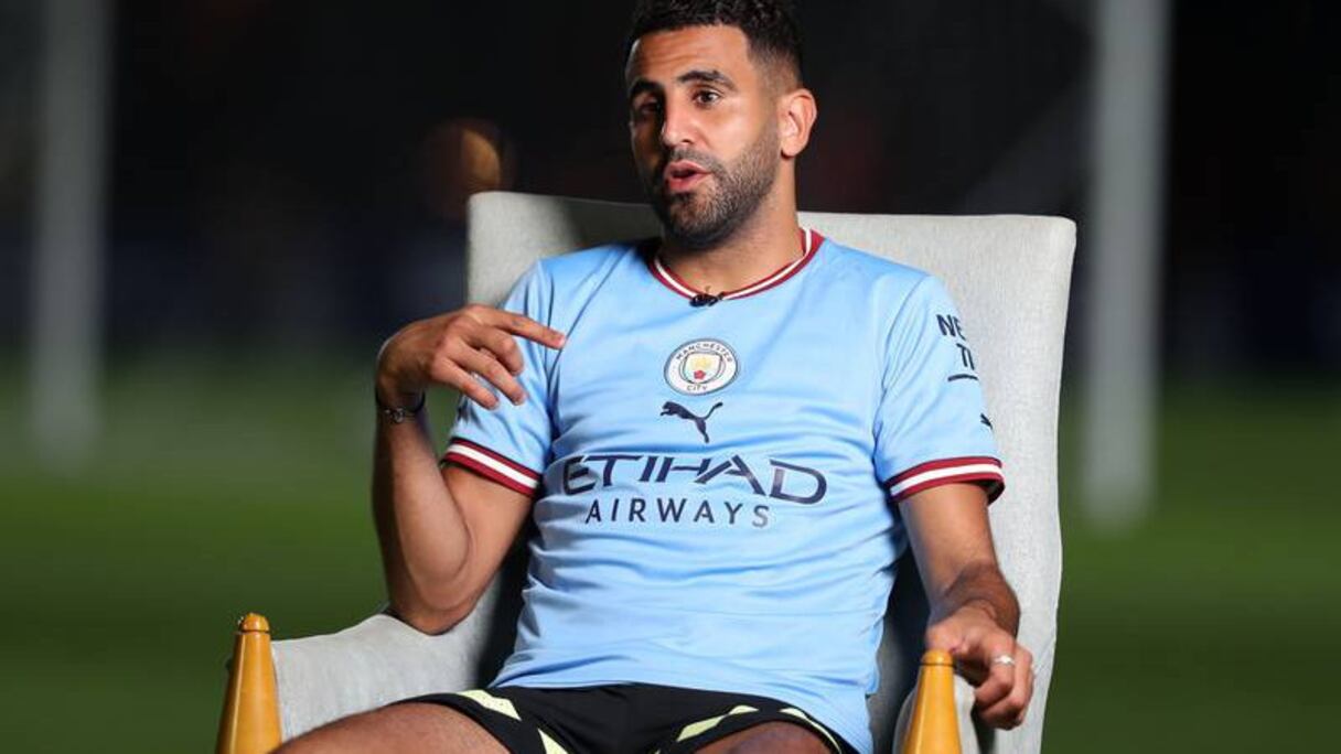 Riyad Mahrez, capitaine de la sélection algérienne et attaquant de Manchester City.