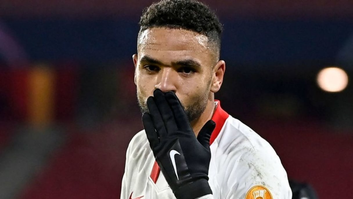 Youssef En-Nesyri face au Stade Rennais, le mardi 9 décembre 2020.