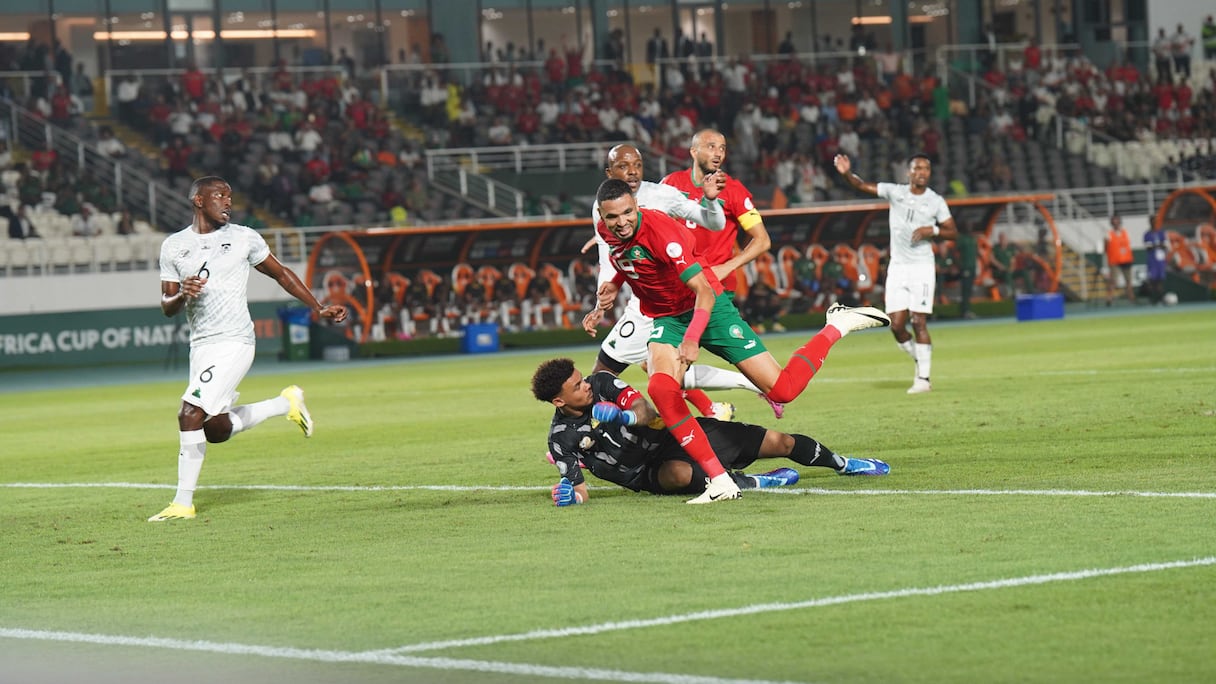 Youssef En-Nesyri contre l'Afrique du Sud, le mardi 30 janvier 2024.