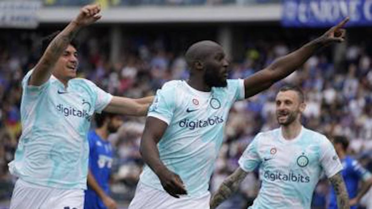 Romelu Lukaku, auteur d'un doublé et d'une passe décisive pour l'Inter Milan à Empoli, le 23 avril 2023.