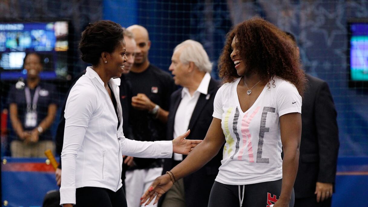 Michelle Obama et Serena Williams.