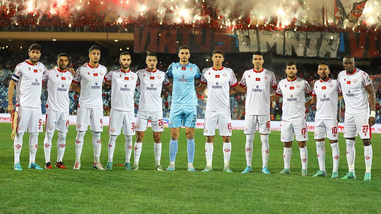 Le onze de départ du Wydad contre Simba, le samedi 9 décembre 2023 à Marrakech.