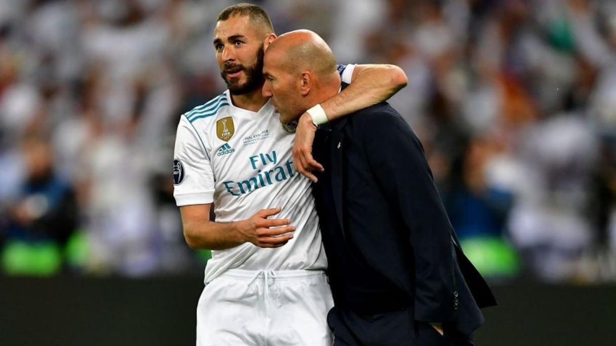 Zinédine Zidane et Karim Benzema.