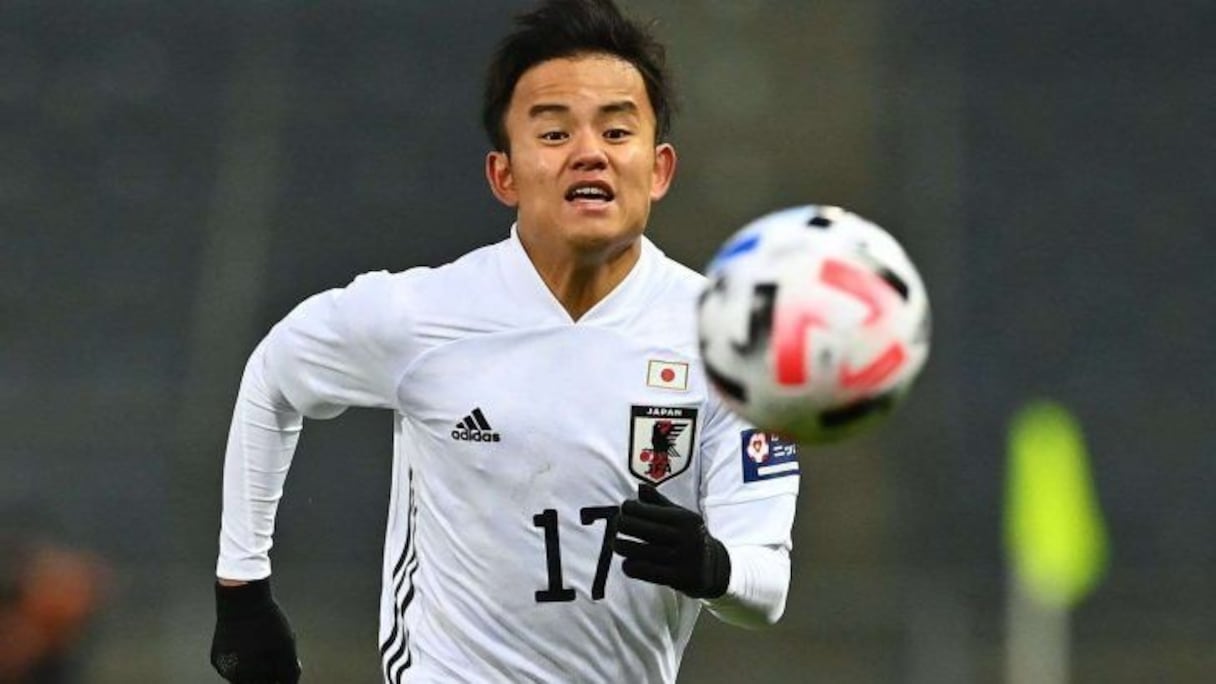 Takefusa Kubo, international japonais, prêté par le Real Madrid au u Getafe CF.