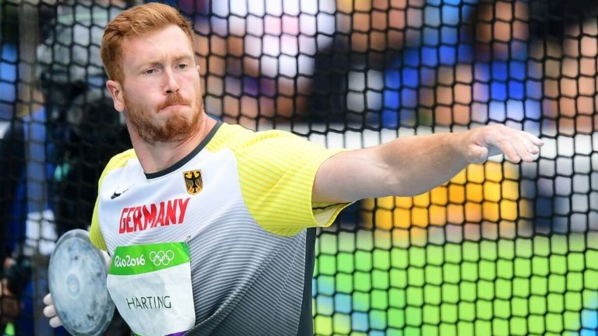 Christoph Harting lors des Jeux de Rio, le 12 août 2016.