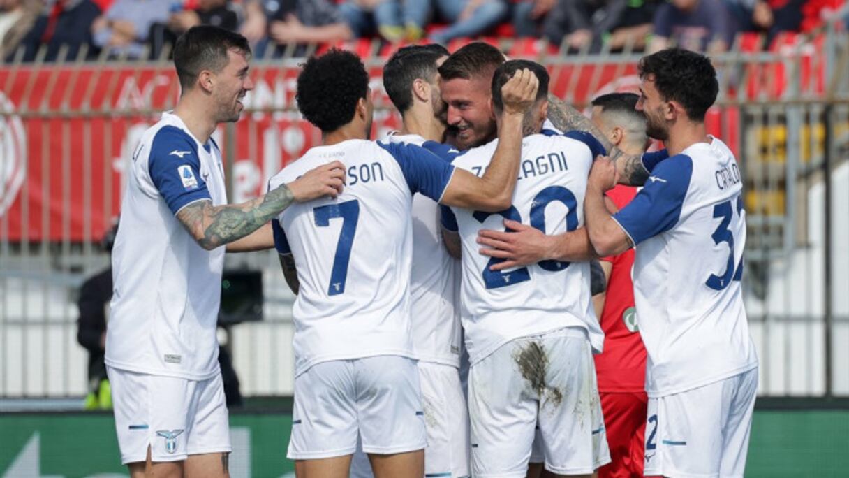 Les joueurs de la Lazio Rome.