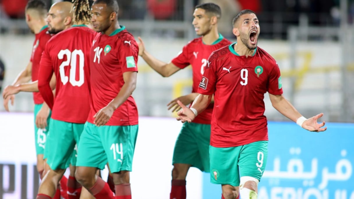 Tarik Tissoudali, buteur des Lions de l'Atlas.