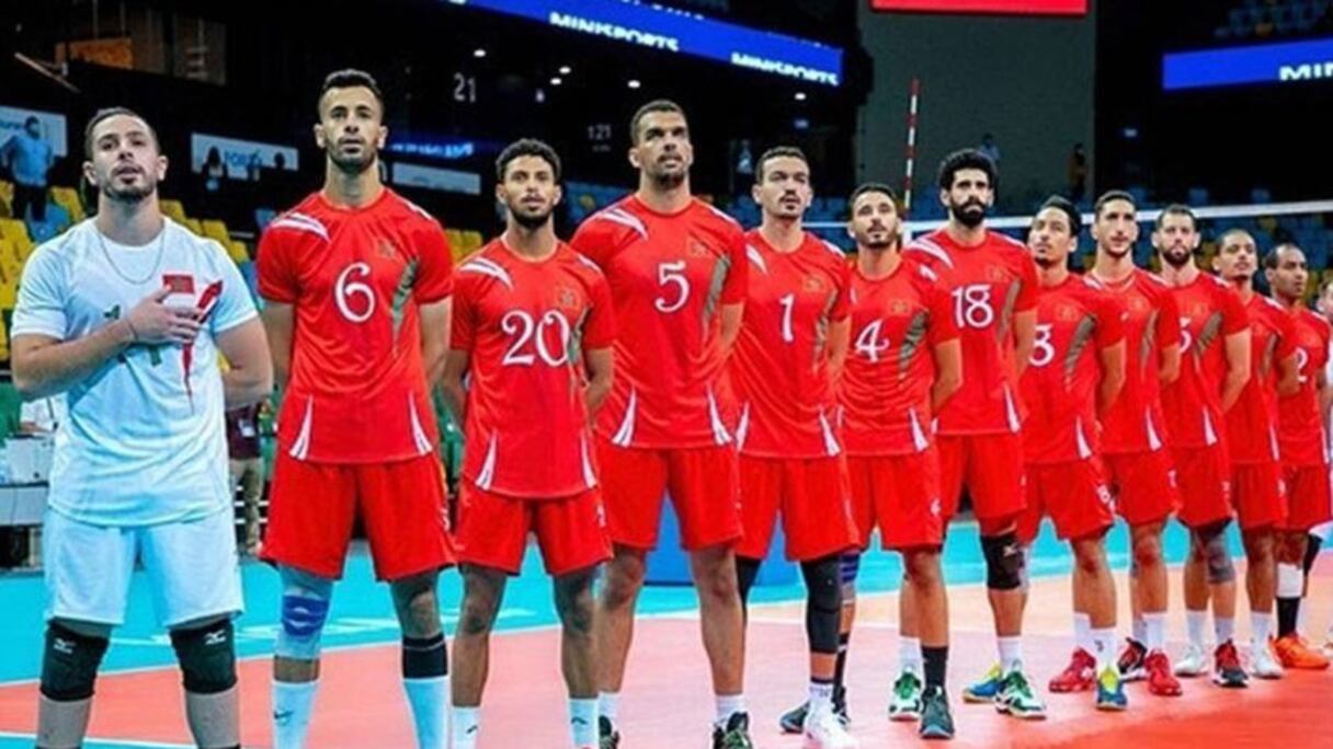 L’équipe marocaine masculine de volleyball