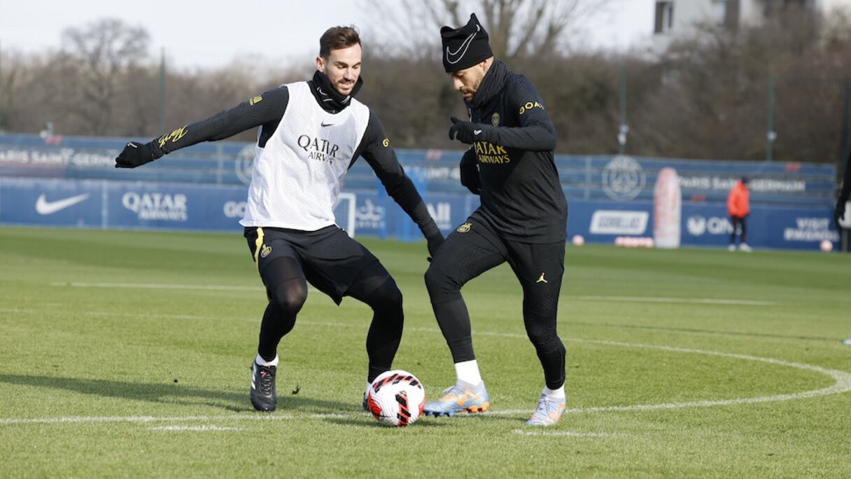 Neymar à l'entraineur du PSG, le 6 février 2023.