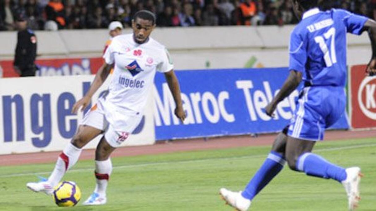 Mohcine Iajour, transféré du Raja au Wydad à l'intersaison 2010.