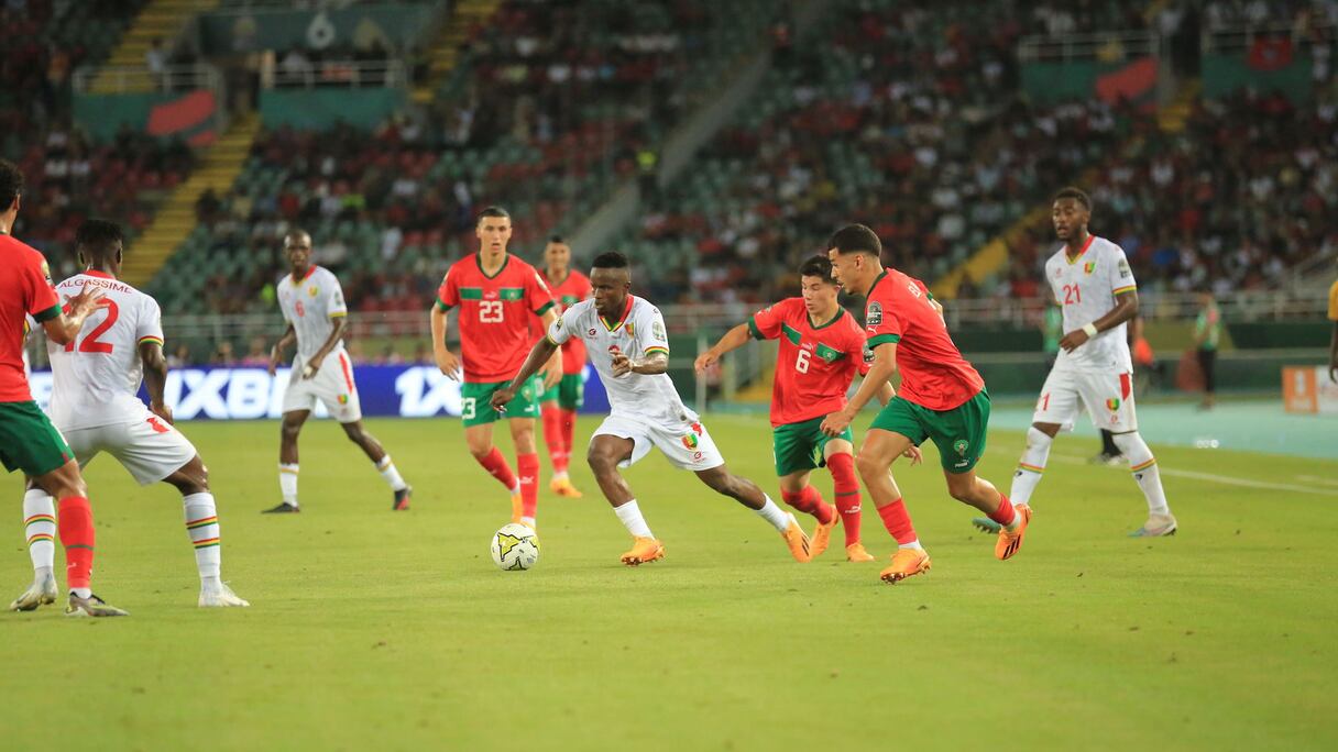 Les Lionceaux de l'Atlas U23 contre la Guinée en ouverture de la CAN, le samedi 24 juin 2023.