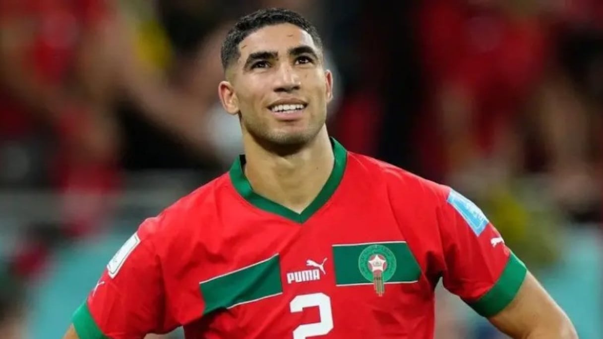 Achraf Hakimi sous les couleurs du Maroc