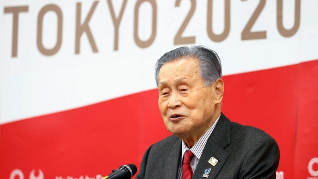 Yoshiro Mori, désormais ancien président du comité d'organisation des Jeux olympiques de Tokyo.