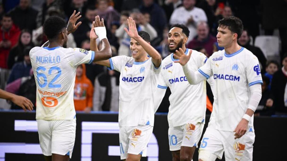 Amir Murillo et Amine Harit ont marqué les deux buts de l'OM contre Clermont, le dimanche 17 décembre 2023.