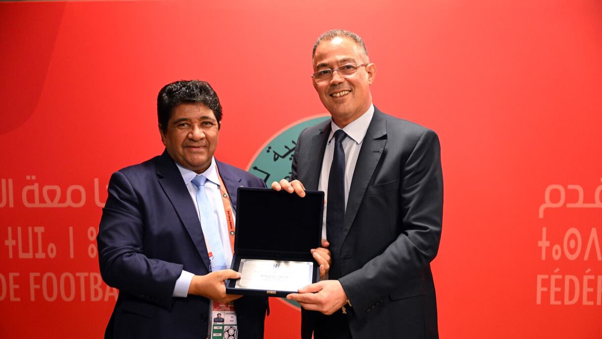 Fouzi Lekjaa, président de la FRMF, a reçu ce samedi 25 mars 2023 son homologue brésilien Ednaldo Rodrigues.