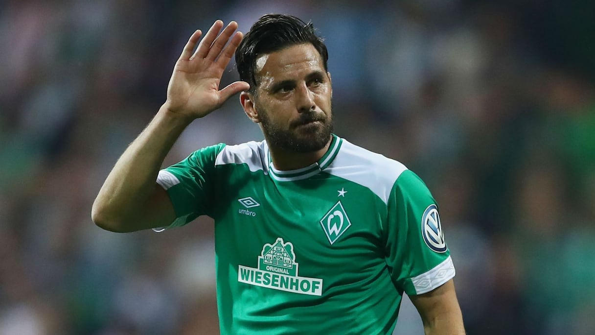 Le vétéran péruvien Claudio Pizarro du Werder Brême a joué le dernier match de sa carrière, le 6 juillet 2020 à Heidenheim.