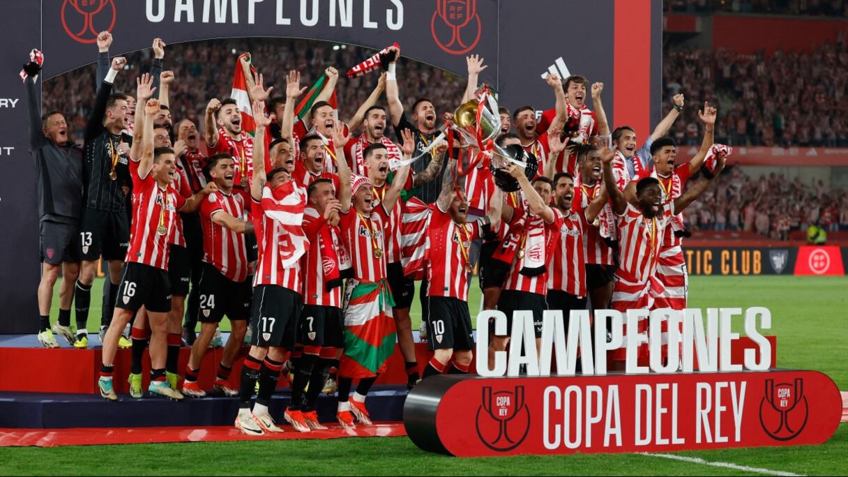 Athletic Bilbao, vainqueur de la Coupe du Roi 2023-2024.